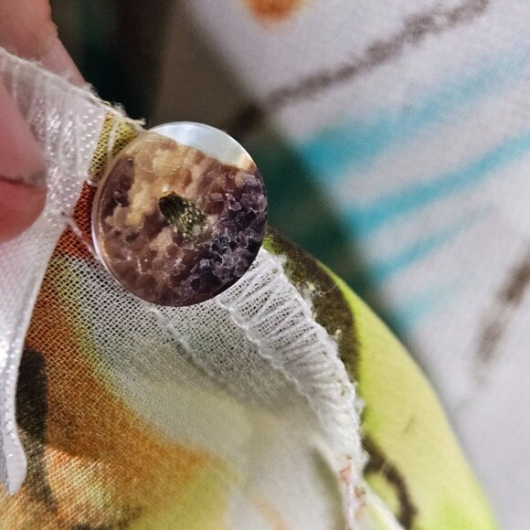 Floral Oversized Blouse Quintessential L  Lightweight Womens Top Button UP - Picture 4 of 13